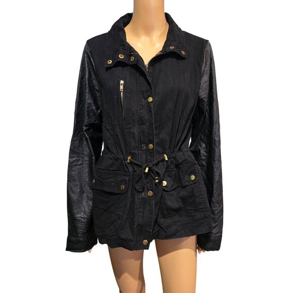 Charlotte Russe Jackets & Blazers - Charlotte Russe Black Zip Up Jacket XL